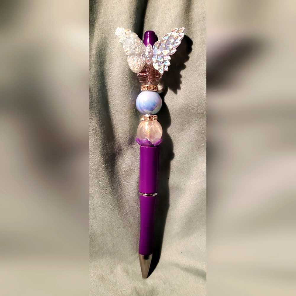 Butterfly Handmade Beaded Pen
